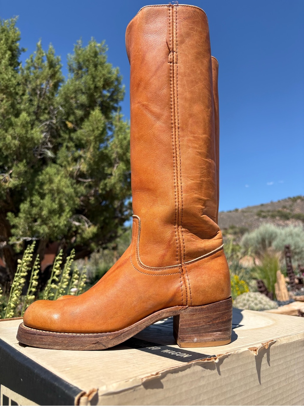 FRYE 🇺🇸VTG 1960-1970’s  Campus Tall Boots Black Label